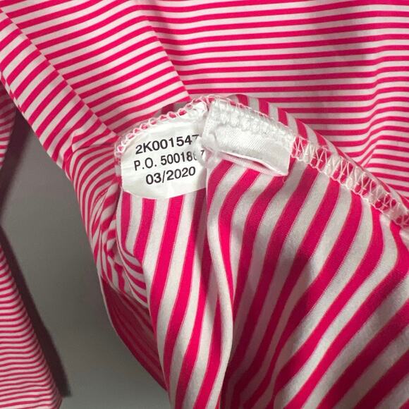 Vineyard Vines Sankaty Size Medium LS Women’s T-shirt Striped Pink - Picture 6 of 6